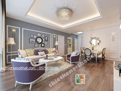  Thiết kế nội thất căn hộ chung cư N04 - Nhà Chị Trang