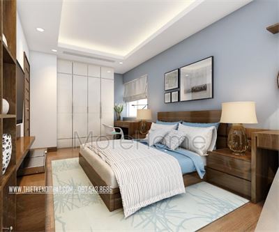 Thiết kế nội thất căn hộ duplex Mandarin garden - chị Mai